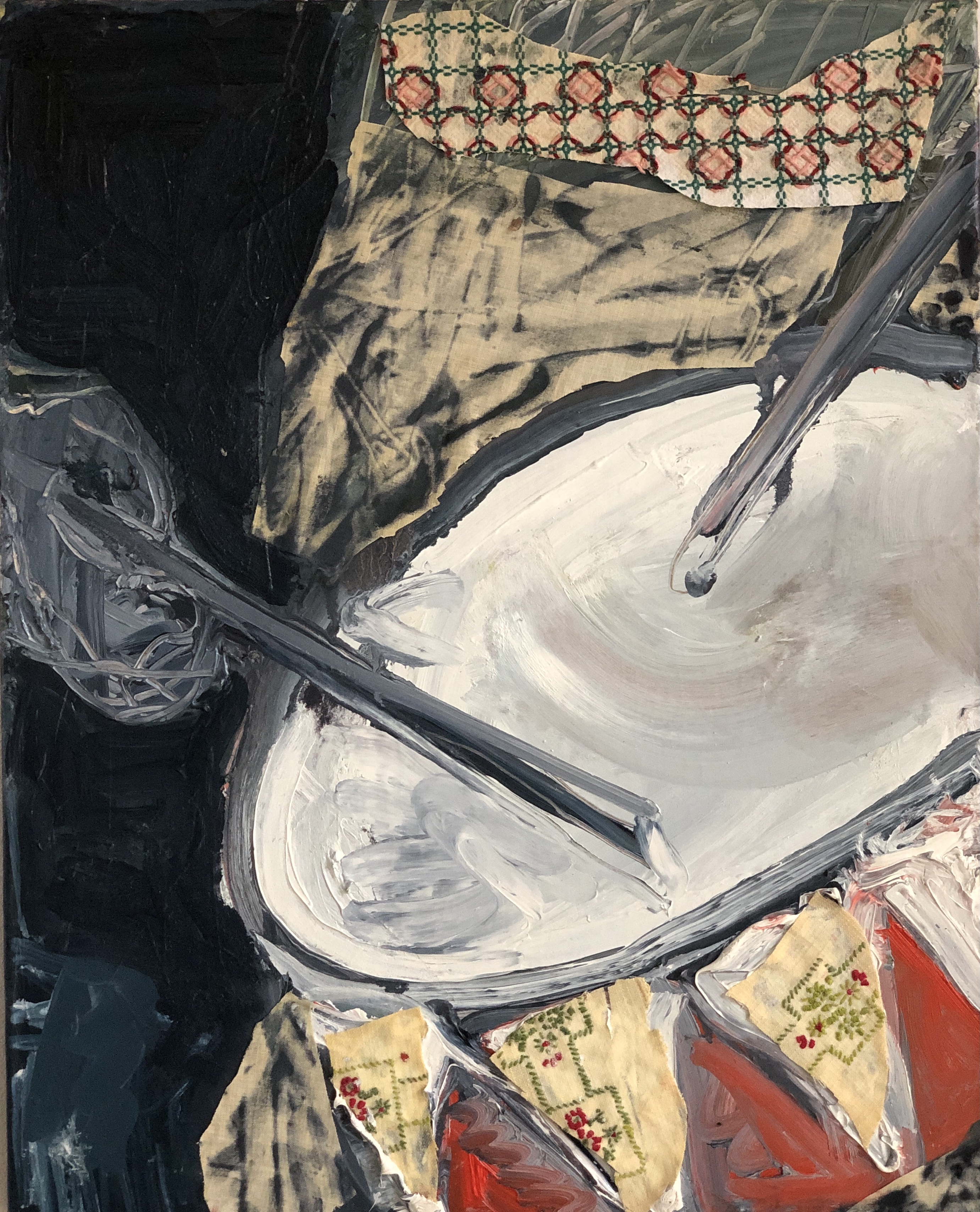 - >
  de-trrommelaar-in-de-stad-2020-oil-and-embroidery-on-canvas-50-x-40-cm.jpg